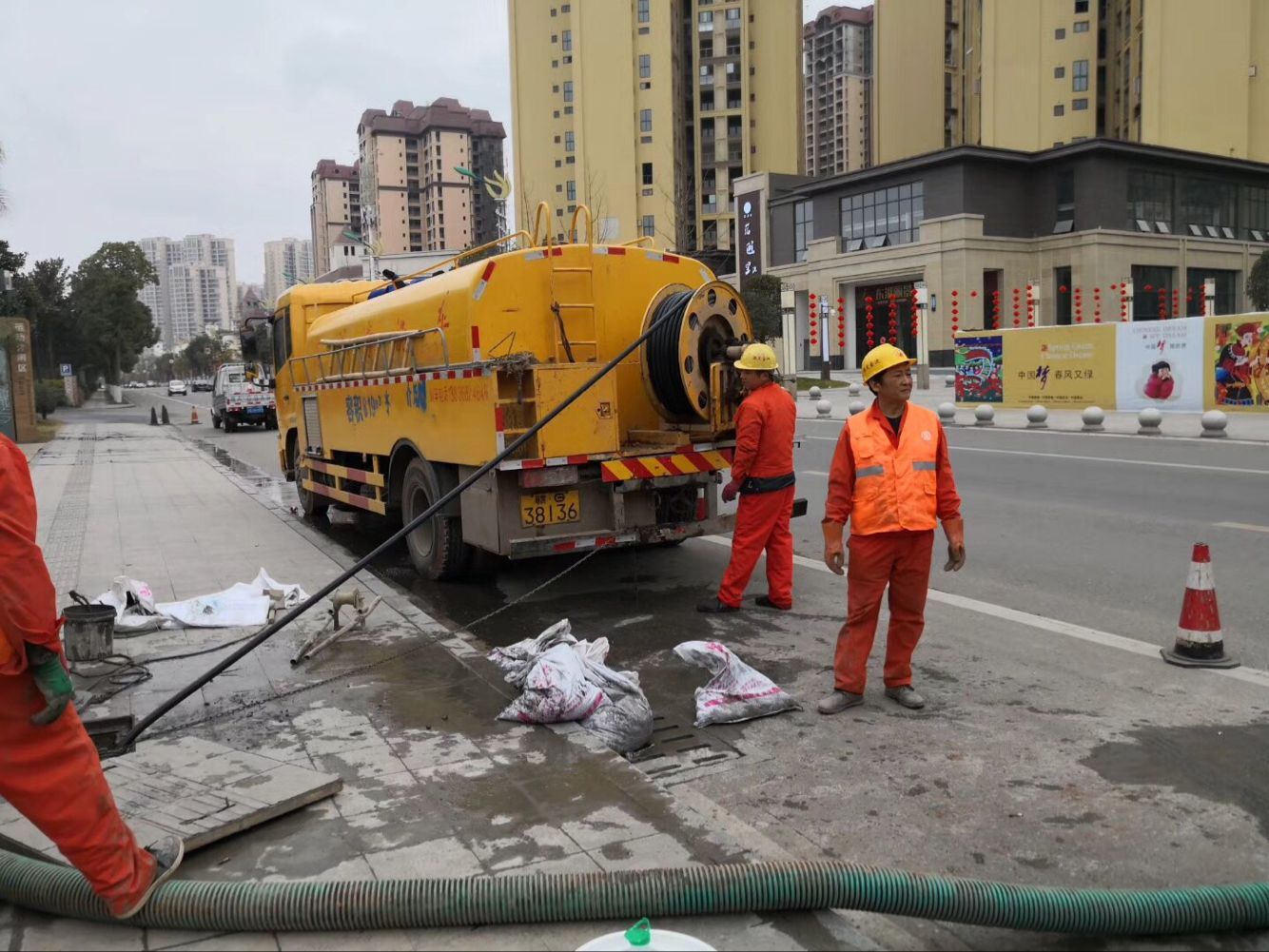 宛城排污管道清淤-管道清洗
